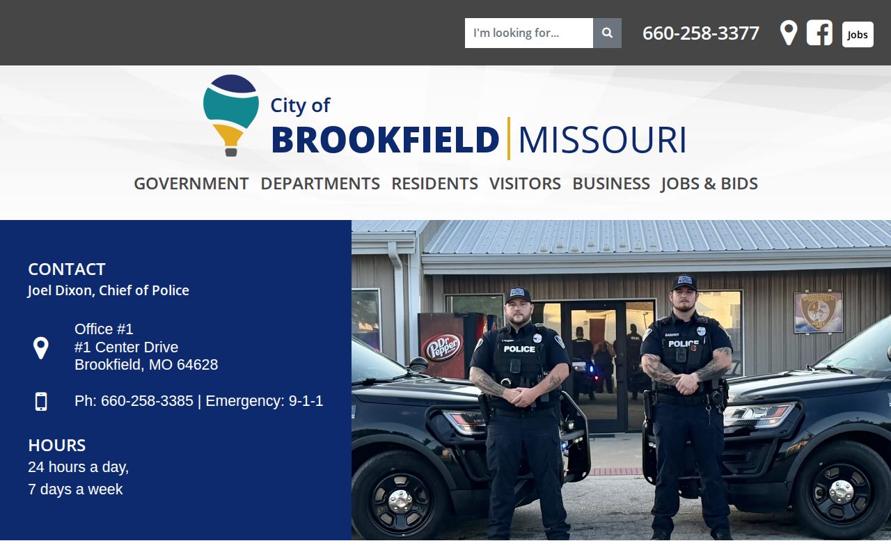 Brookfield Police Department source page for city arrest records and mugshot requests